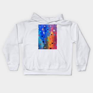 Acrylic Painting Dot Pattern Kids Hoodie